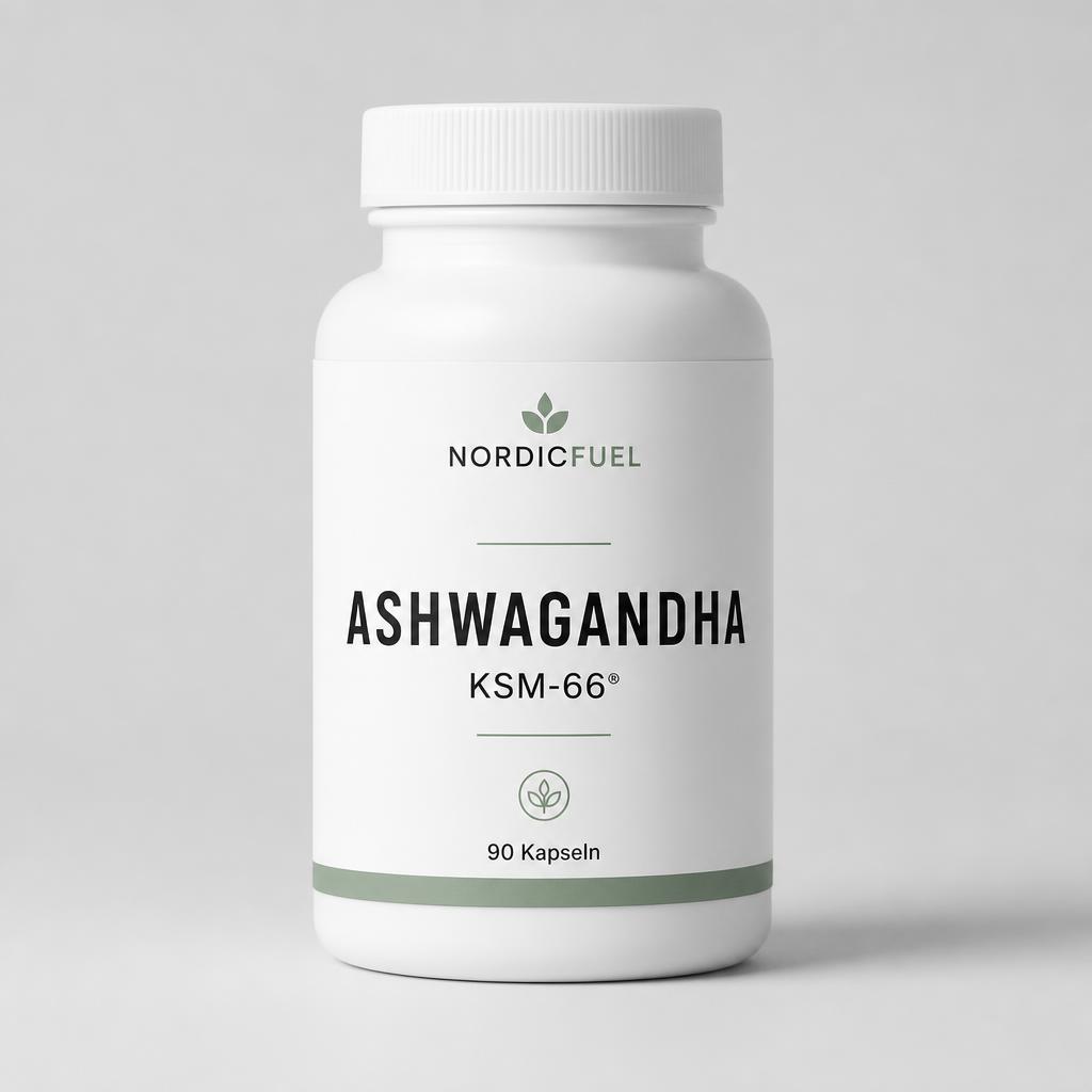 Dose Ashwagandha KSM-66 Kapseln von NordicFuel