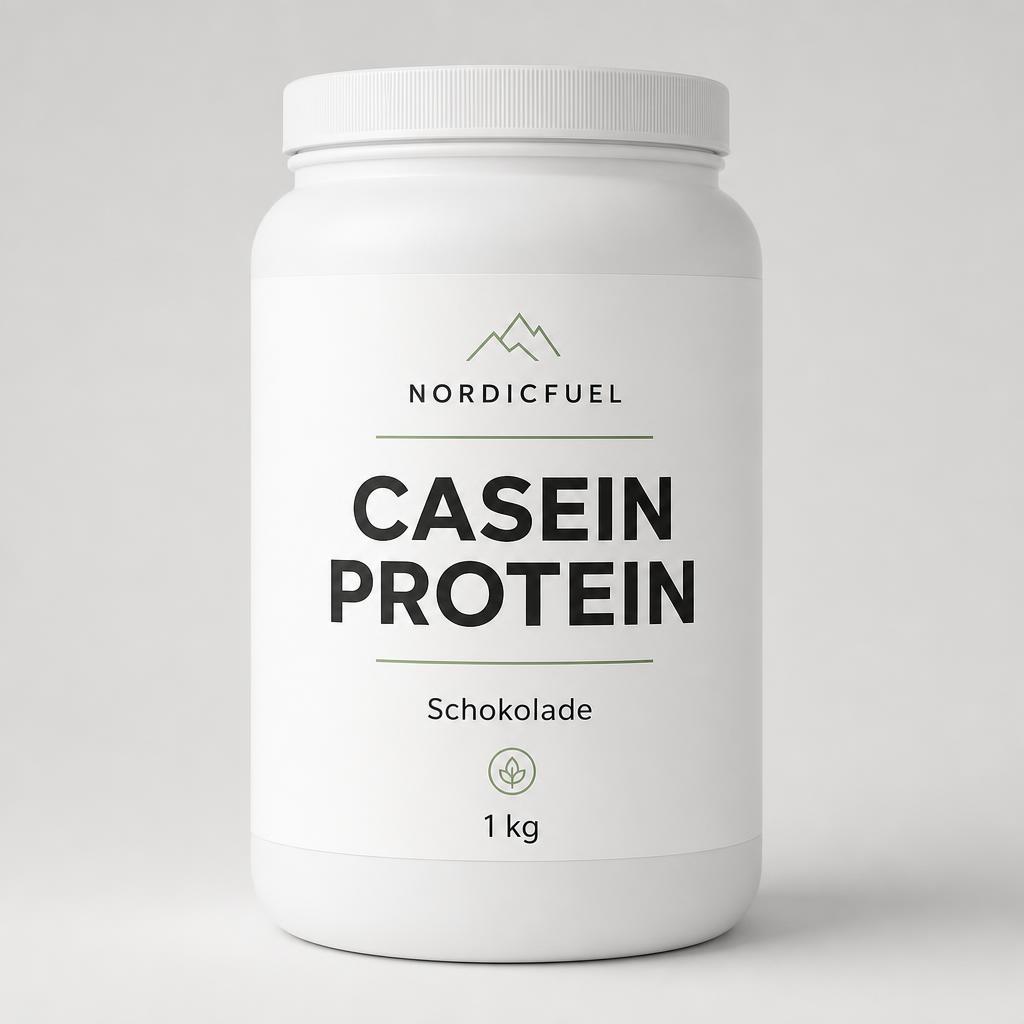 Weiße Dose Casein Protein Schokolade von NordicFuel
