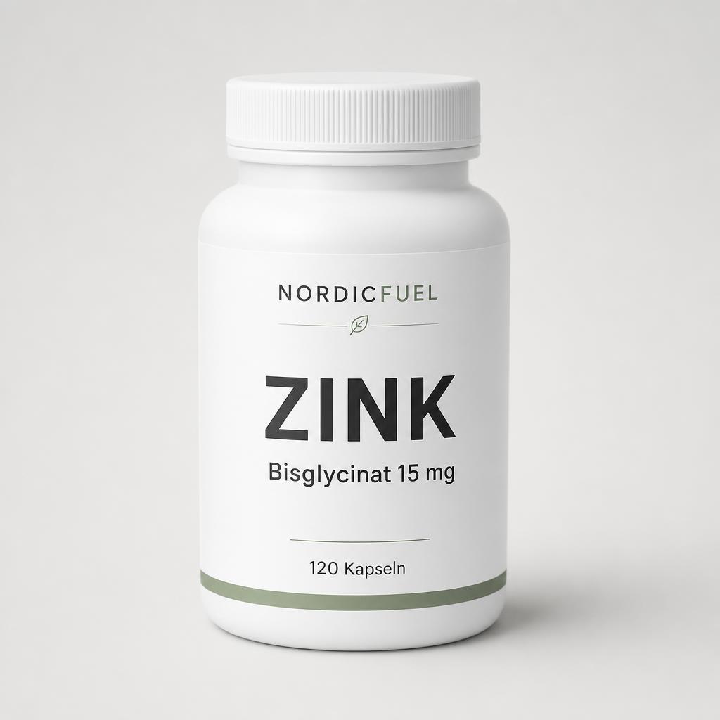 Weiße Dose Zink Bisglycinat Kapseln von NordicFuel